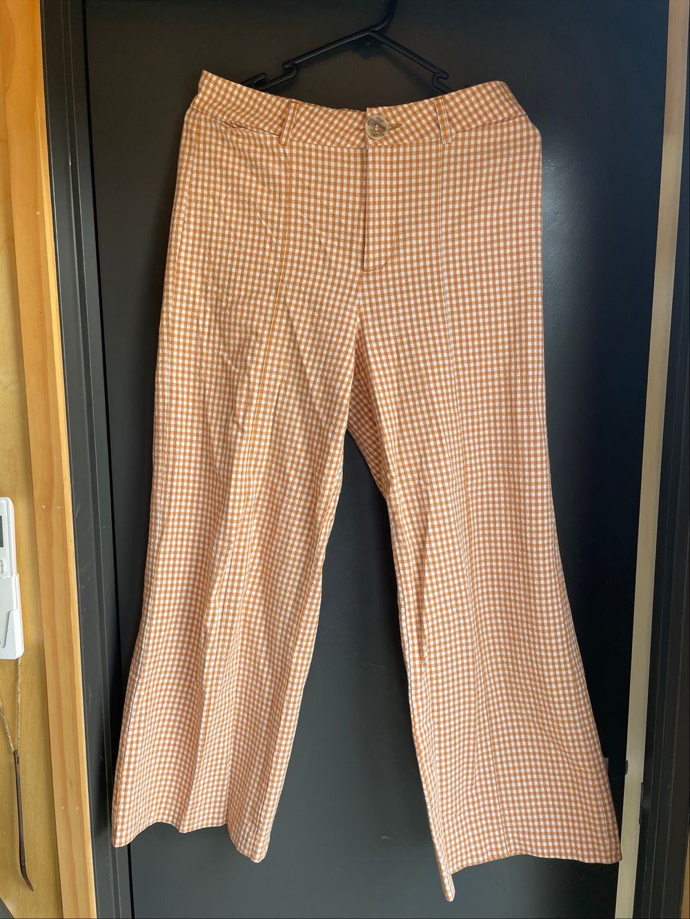 Zara Yellow Gingham Pants