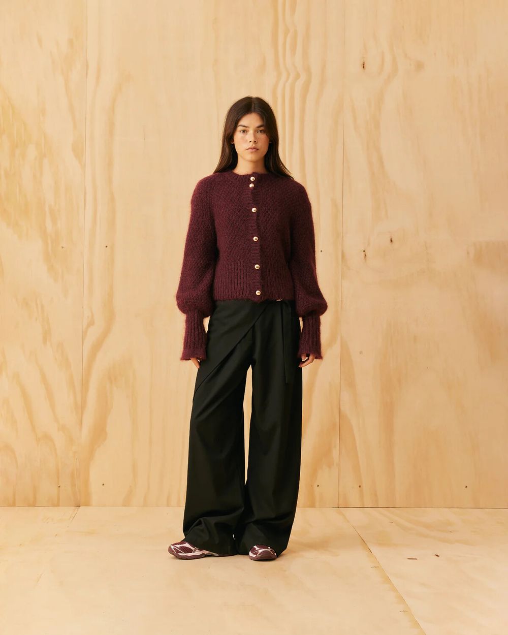Matilda Cardigan Burgundy