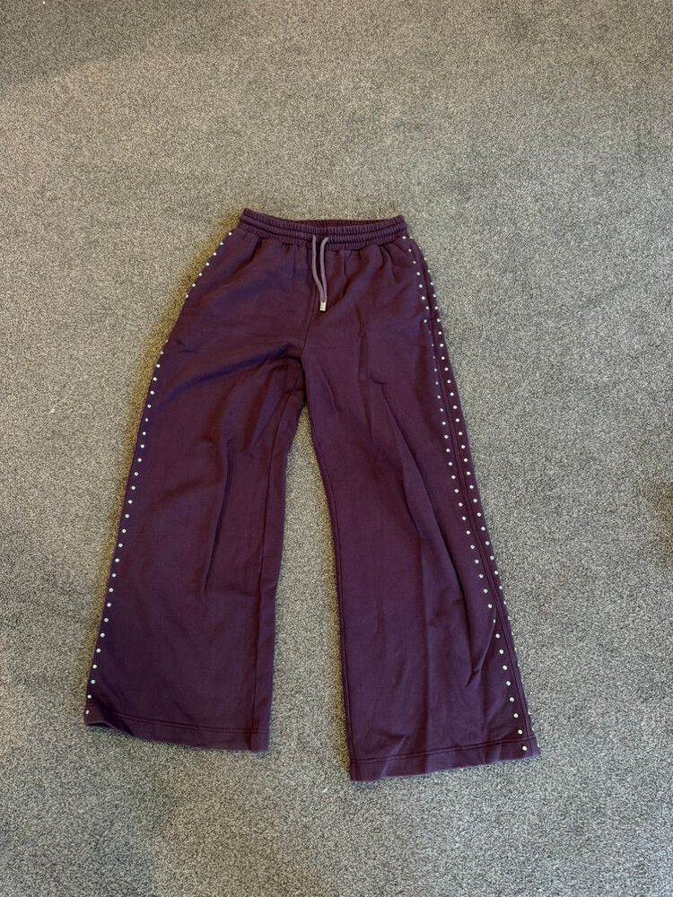 RUBY Purple Studded Track Pants