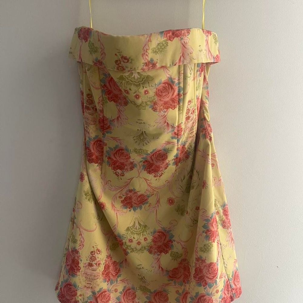 With Jean Floral Mini Dress