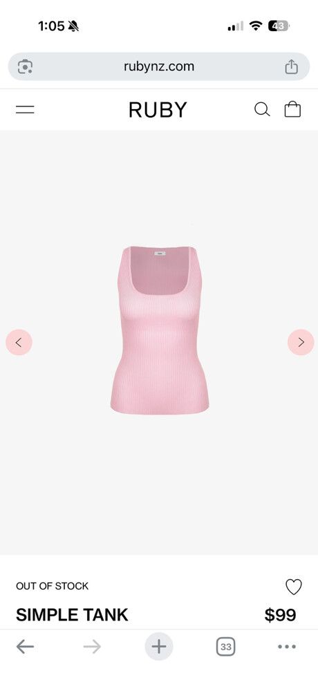 Liam Pink Ribbed Tank Top