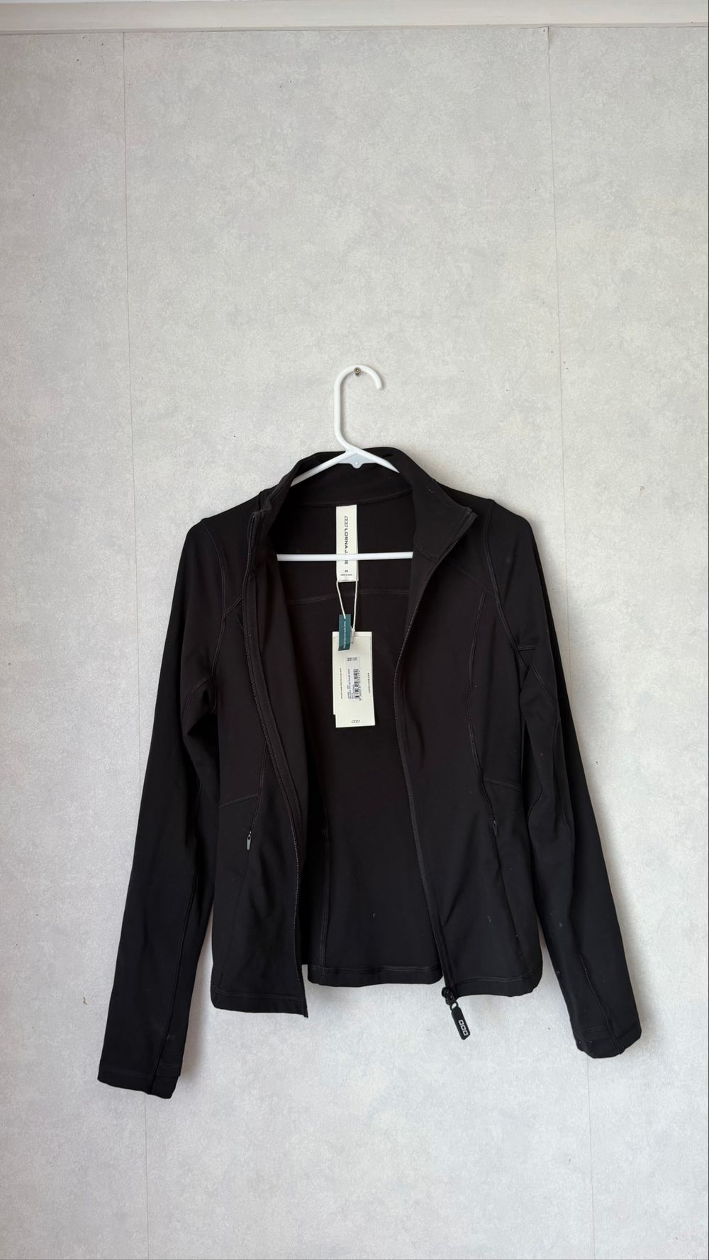 Brand New Lorna Jane Black Active Tech Zip Jacket