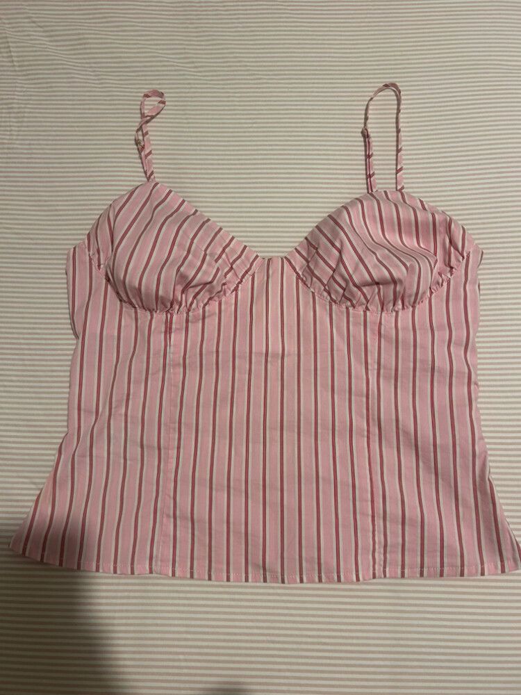 Ruby Monaco Tank Pink Red Strip