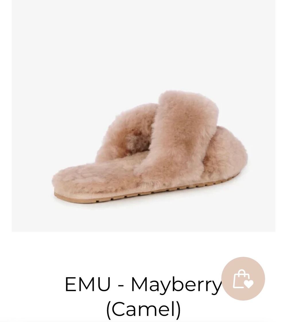 EMU Australian sheepskin crossover slipper