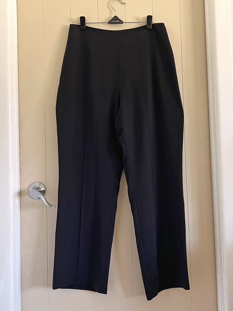 Black wide-leg pants