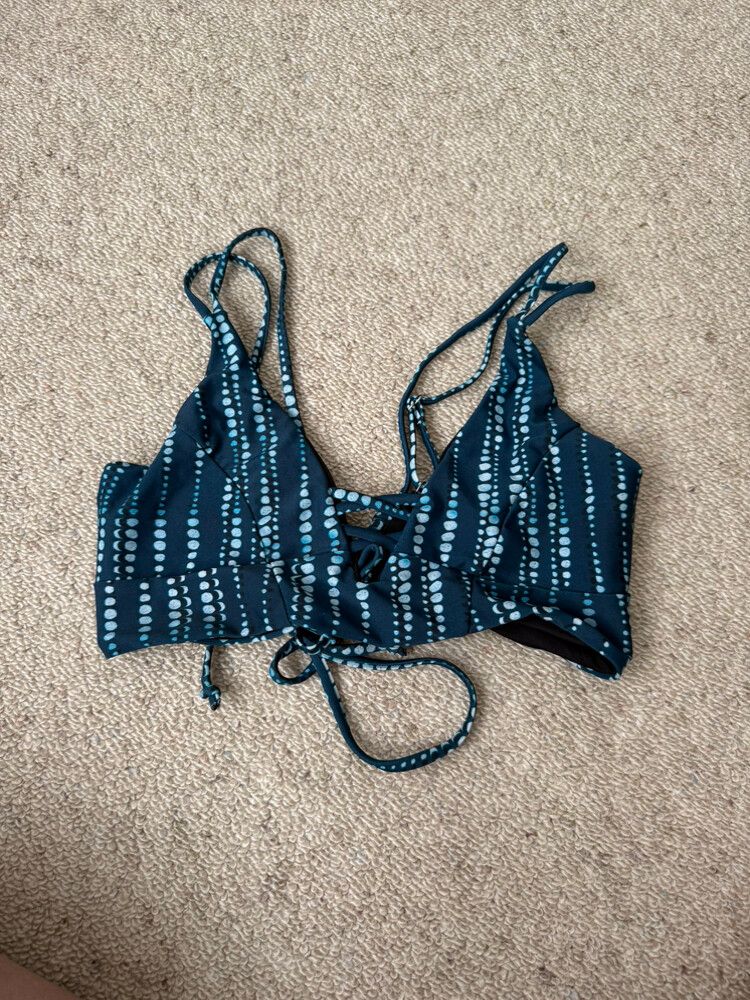 Cupshe Blue Dotted Bikini Set