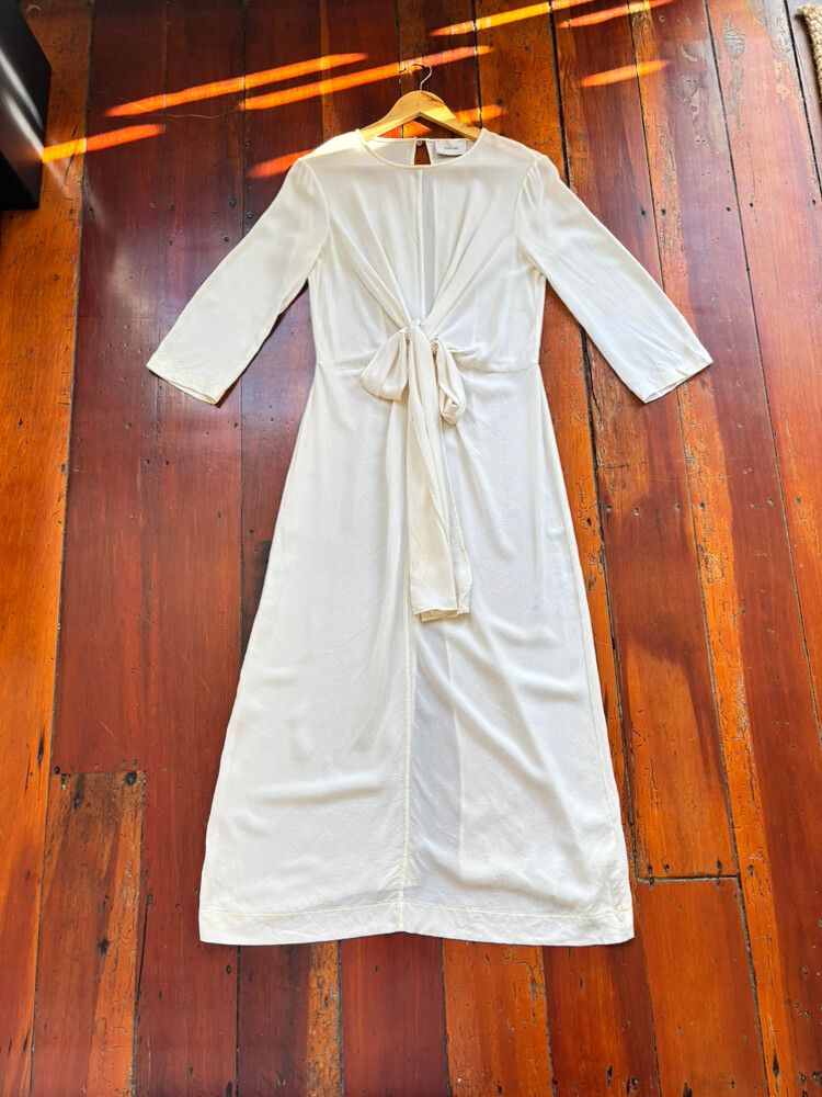 Penny Sage Silk Dress