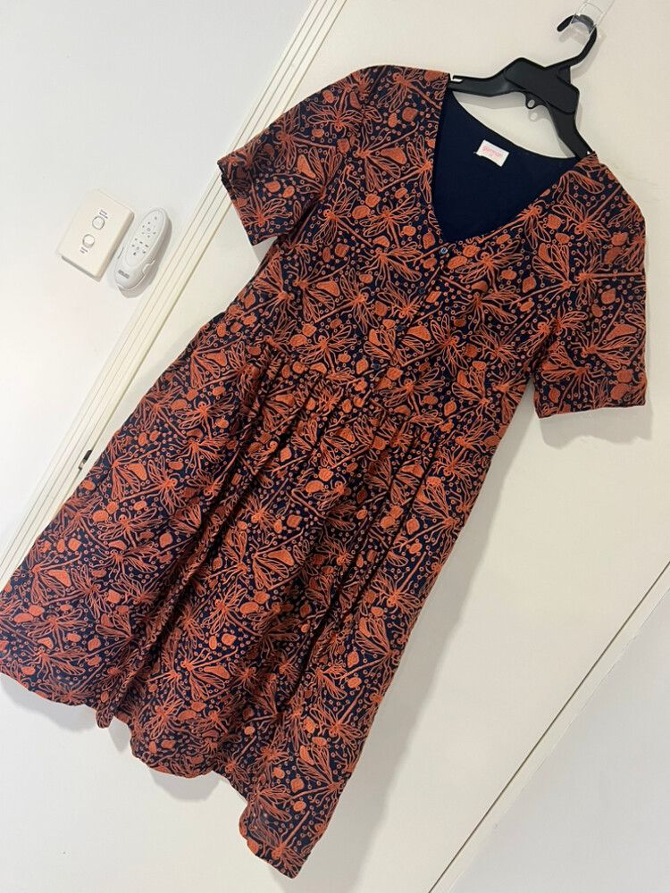 Gorman Orange Dragonfly Anglaise Dress