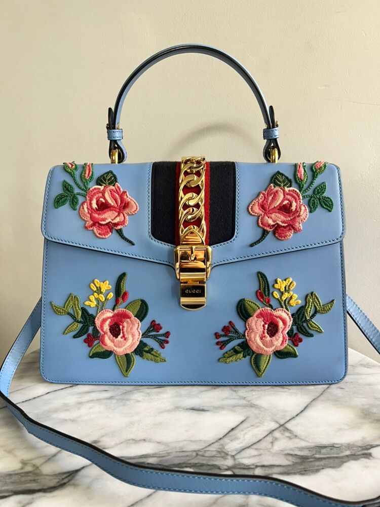 Gucci Sylvie Floral Blue