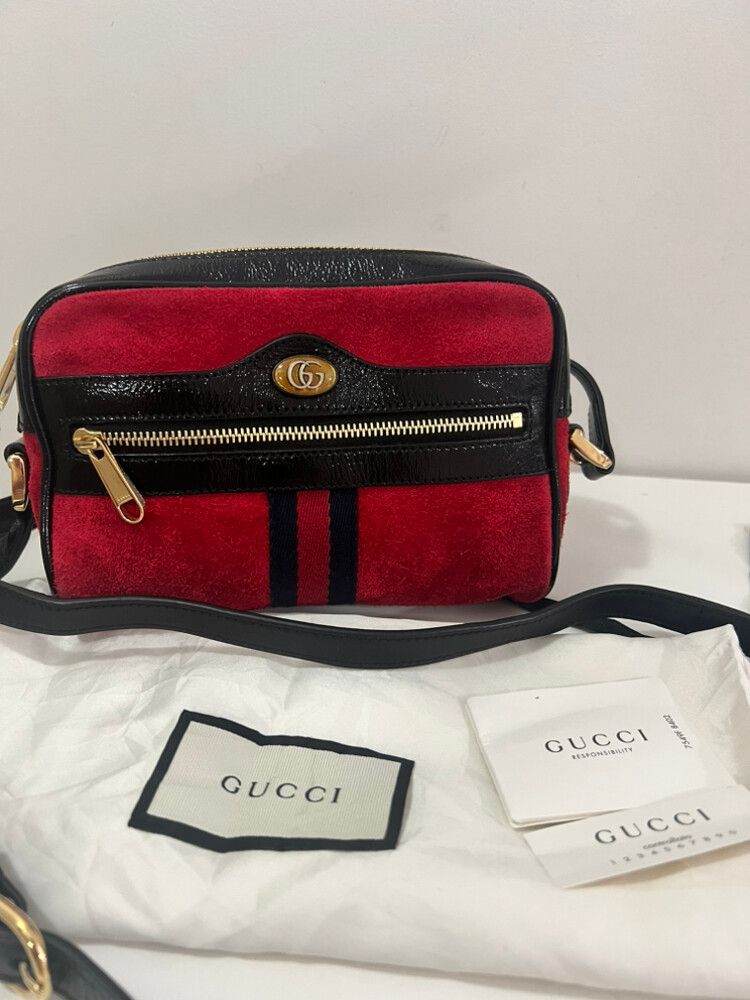 Gucci Red Black Crossbody Bag