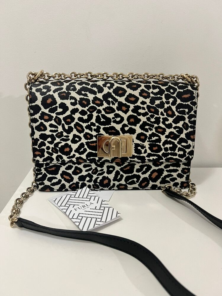 Furla Shoulder Bag In Leopard Print