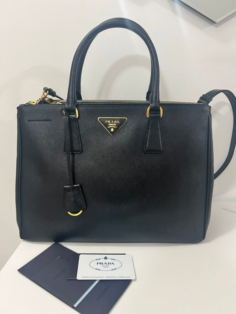 Prada Saffiano Lux Galleria Bag - Nero