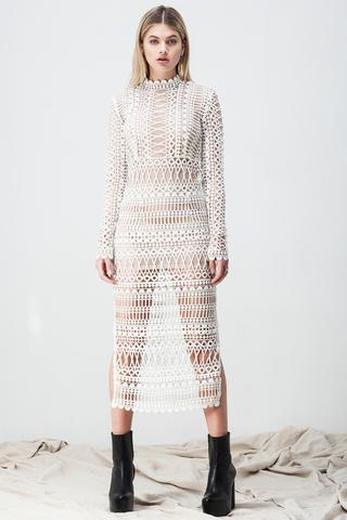 shakuhachi lace dress Shakuhachi Women's Neon Nights Lace Mini Dress Fluro Orange