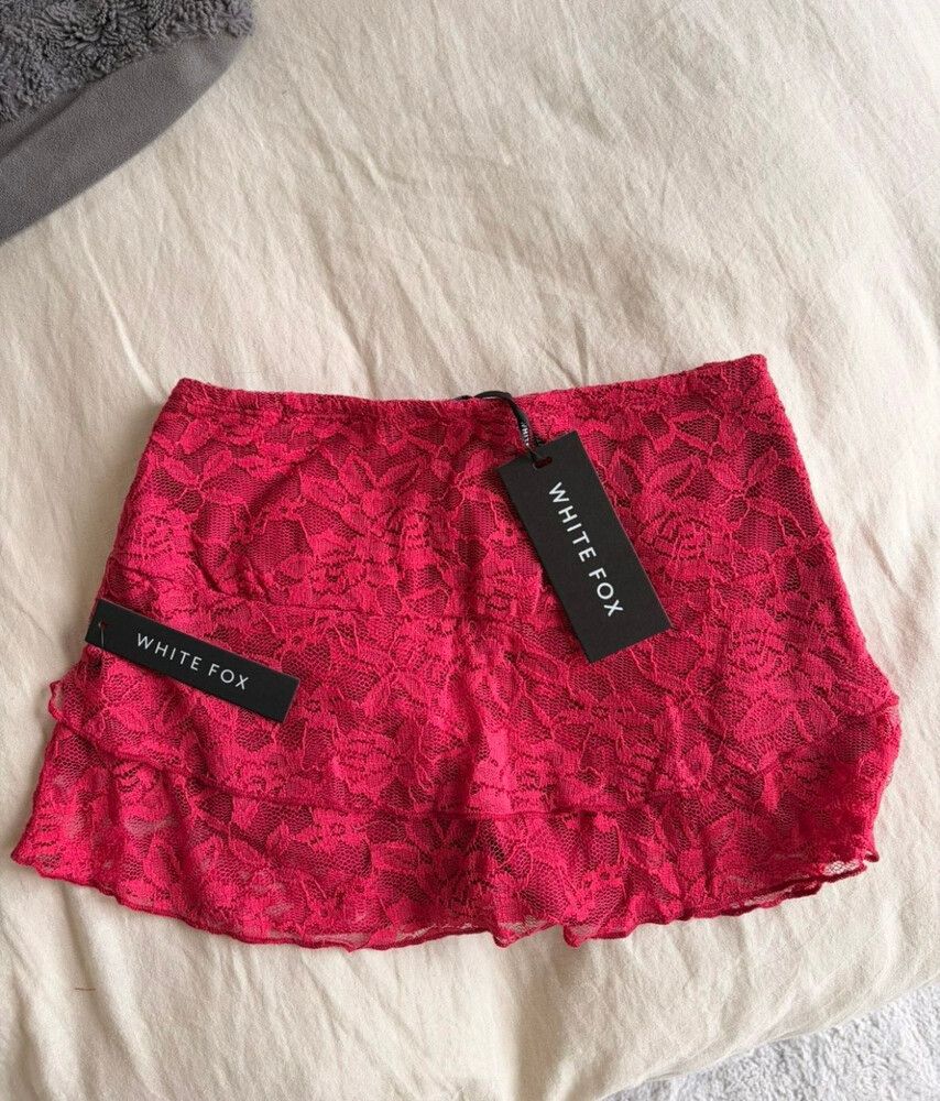 White fox mini skort