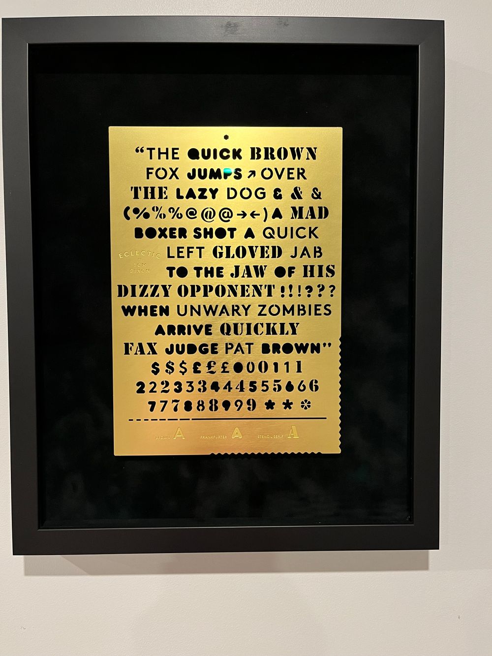 Designer Tom Dixon Art Eclectic Stencil