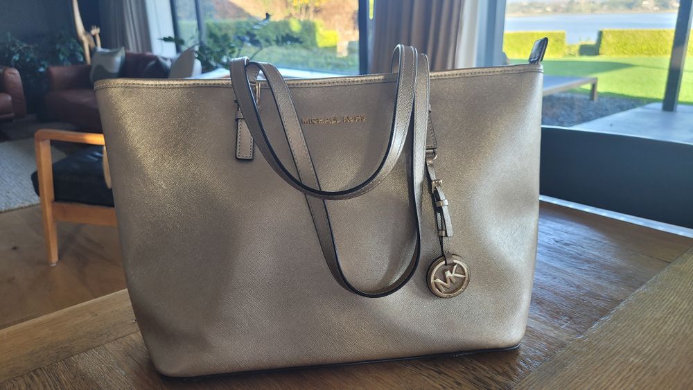 Michael Kors Gold Tote Bag