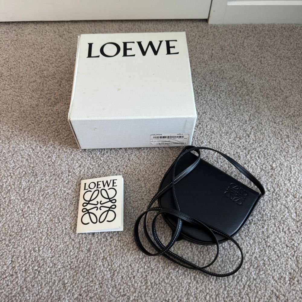 Loewe Black Heel Pouch Bag