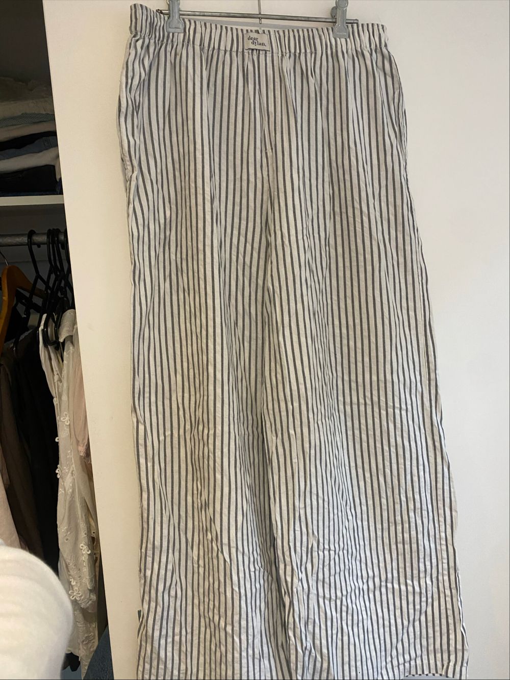 Dear Dylan White And Black Striped Pants