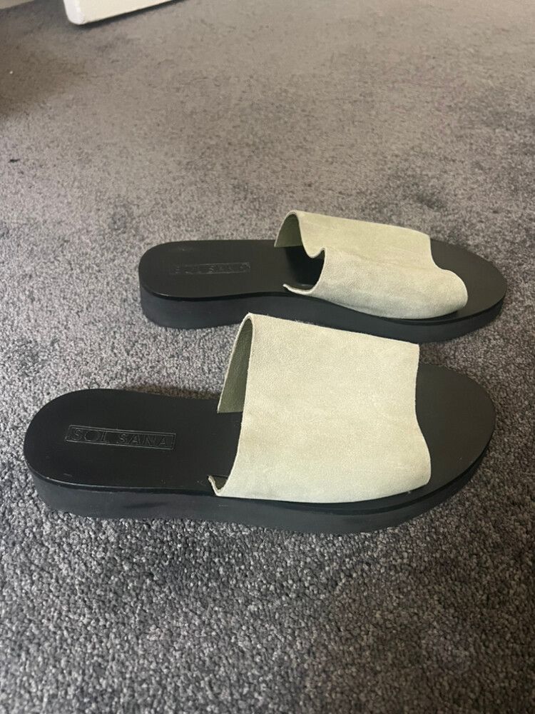 Sol Sana Green Sandals - Size 7