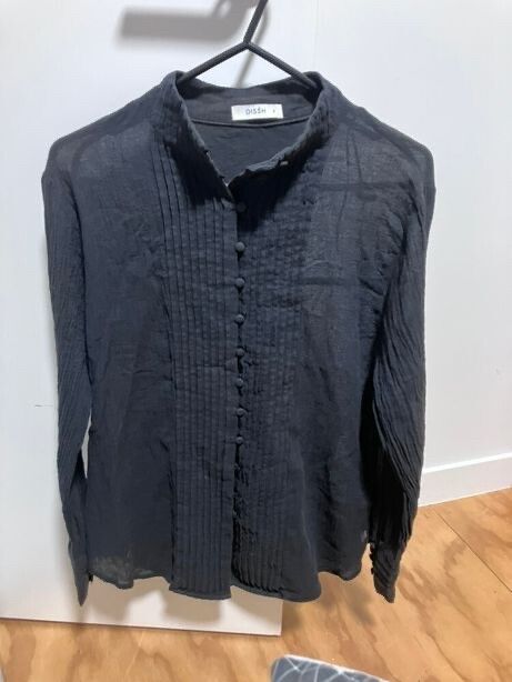DISSH Black Button-Up Shirt