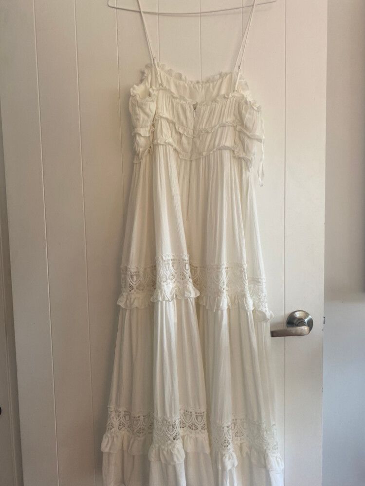 knee length dresses for ladies Primrose Floral Print Halterneck Maxi Dress main image 0