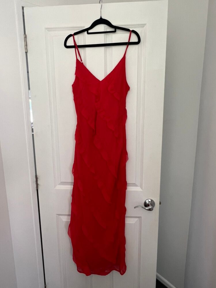 strapless open back dress Celena Maxi Dress Burgundy Burnout