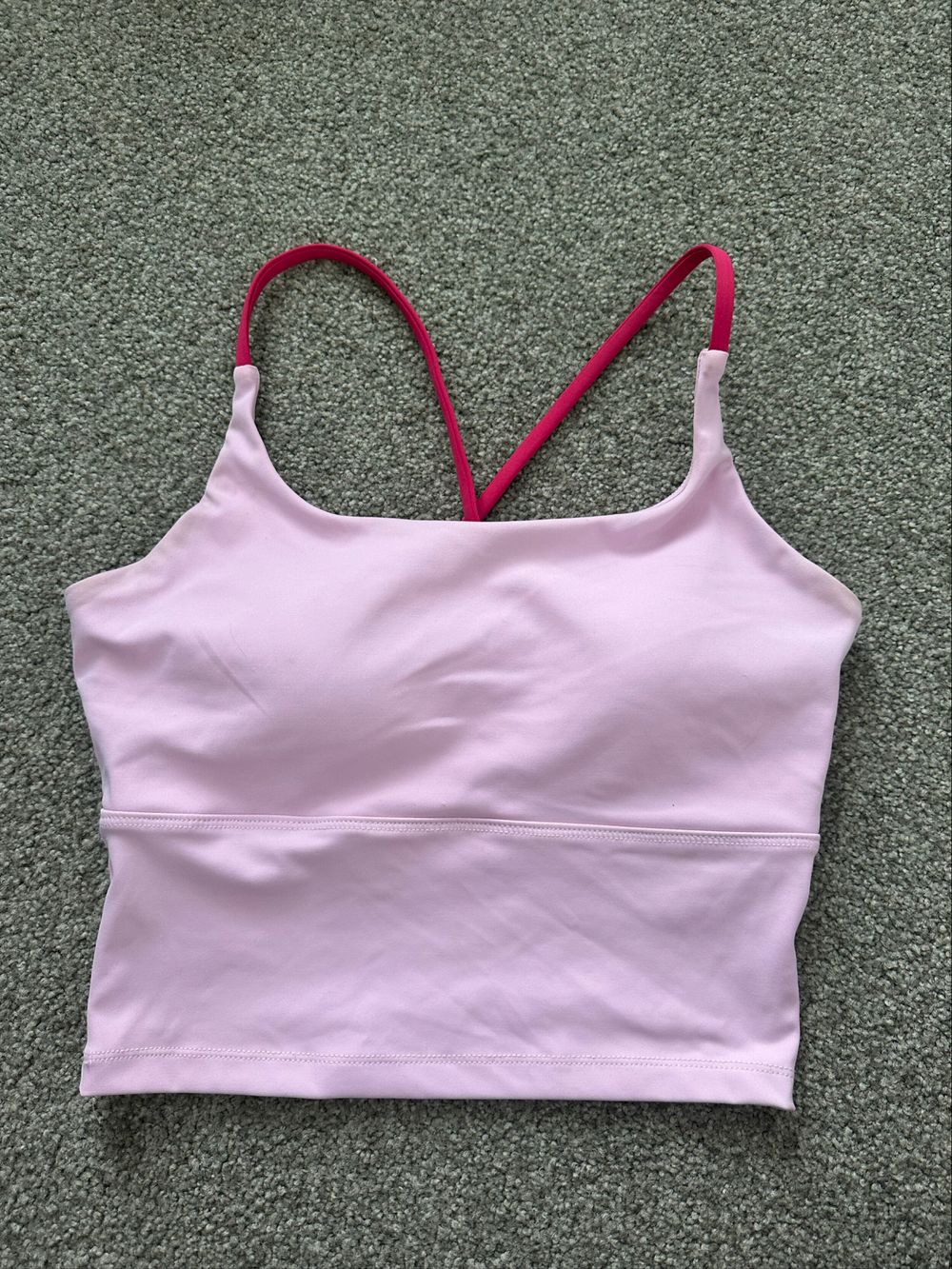 Pink gym top