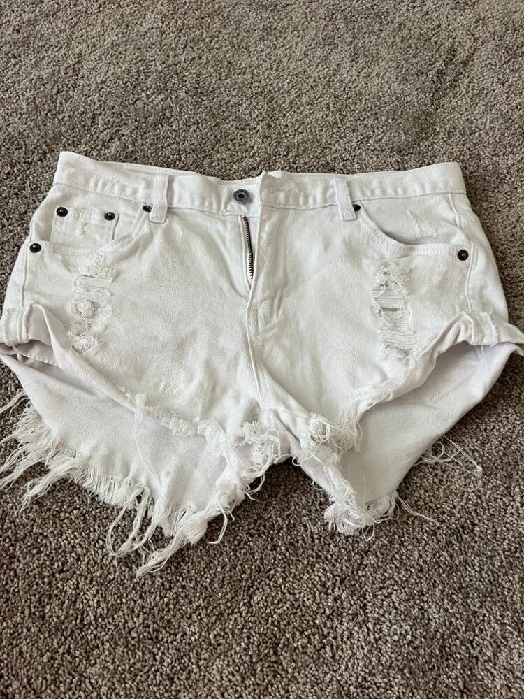 Denim shorts