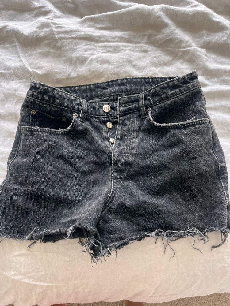 Ksubi Black Denim Shorts