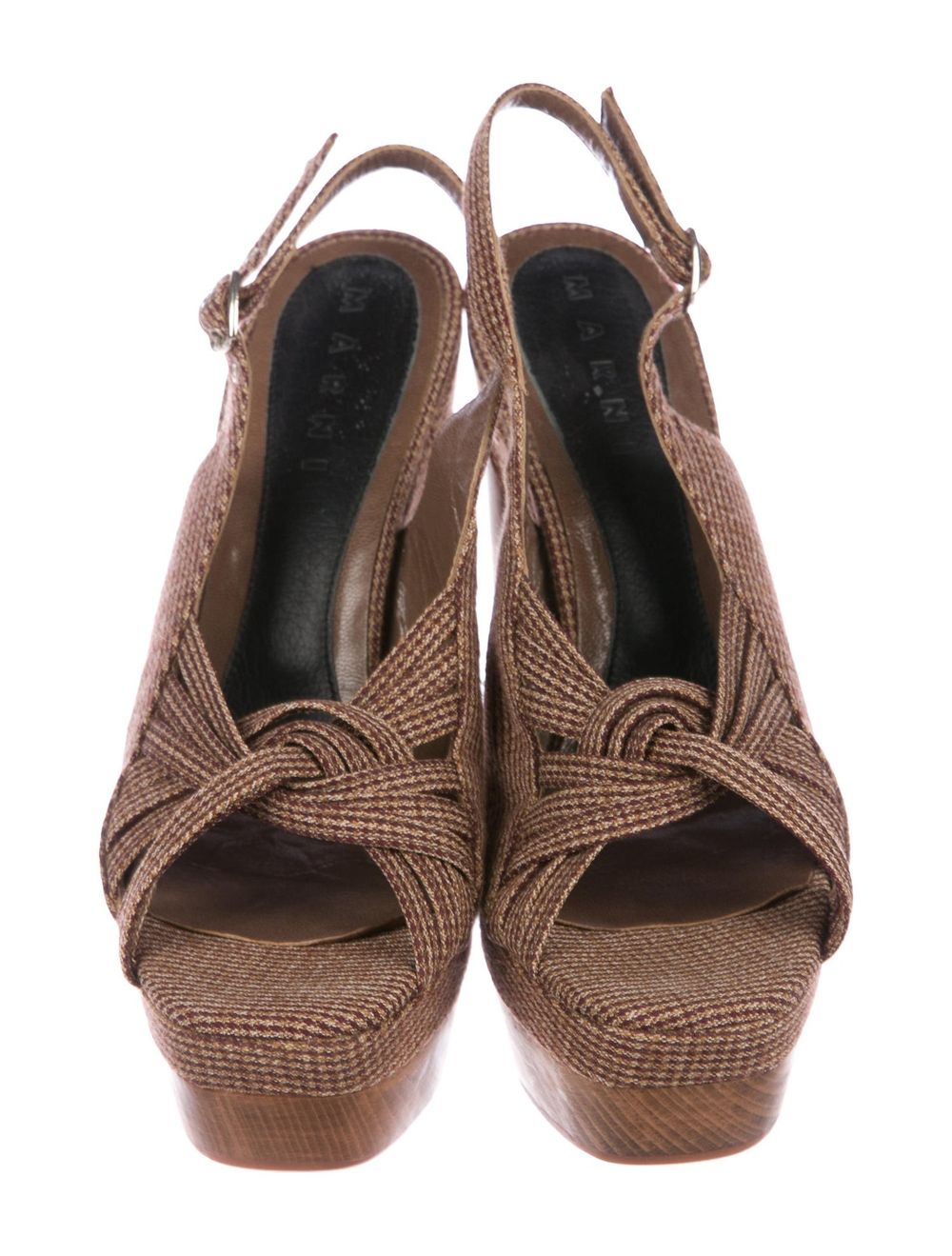 Woven Platform Pumps
