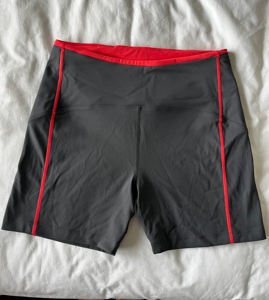 Lorna Jane Grey Red Shorts