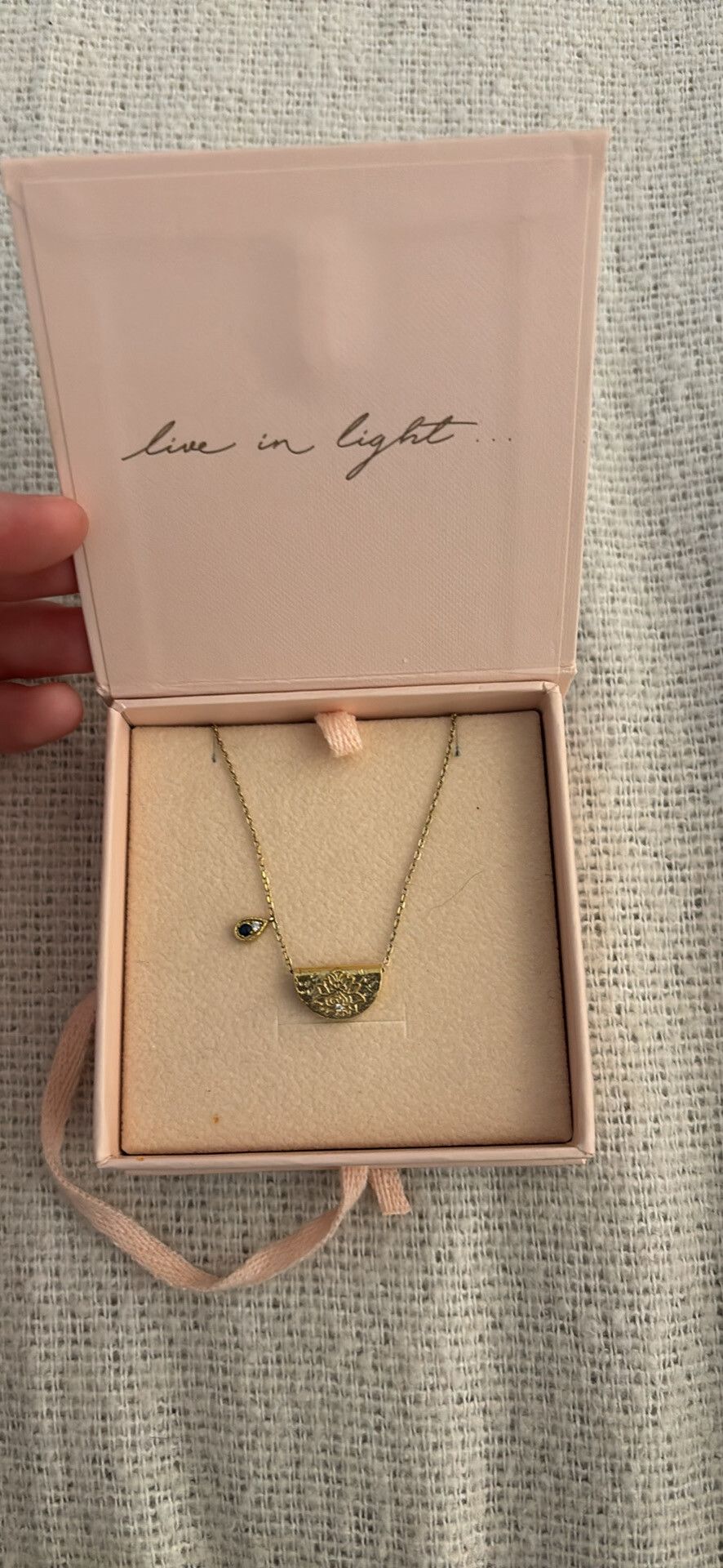 By charlote lotus necklace