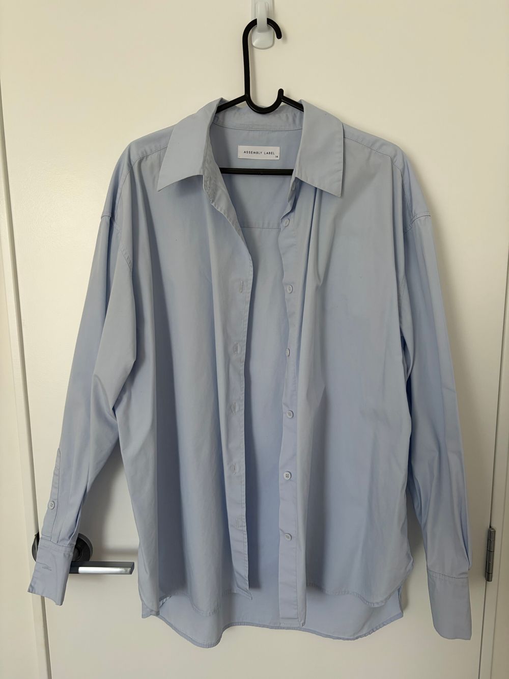 Assembly Label Blue Shirt