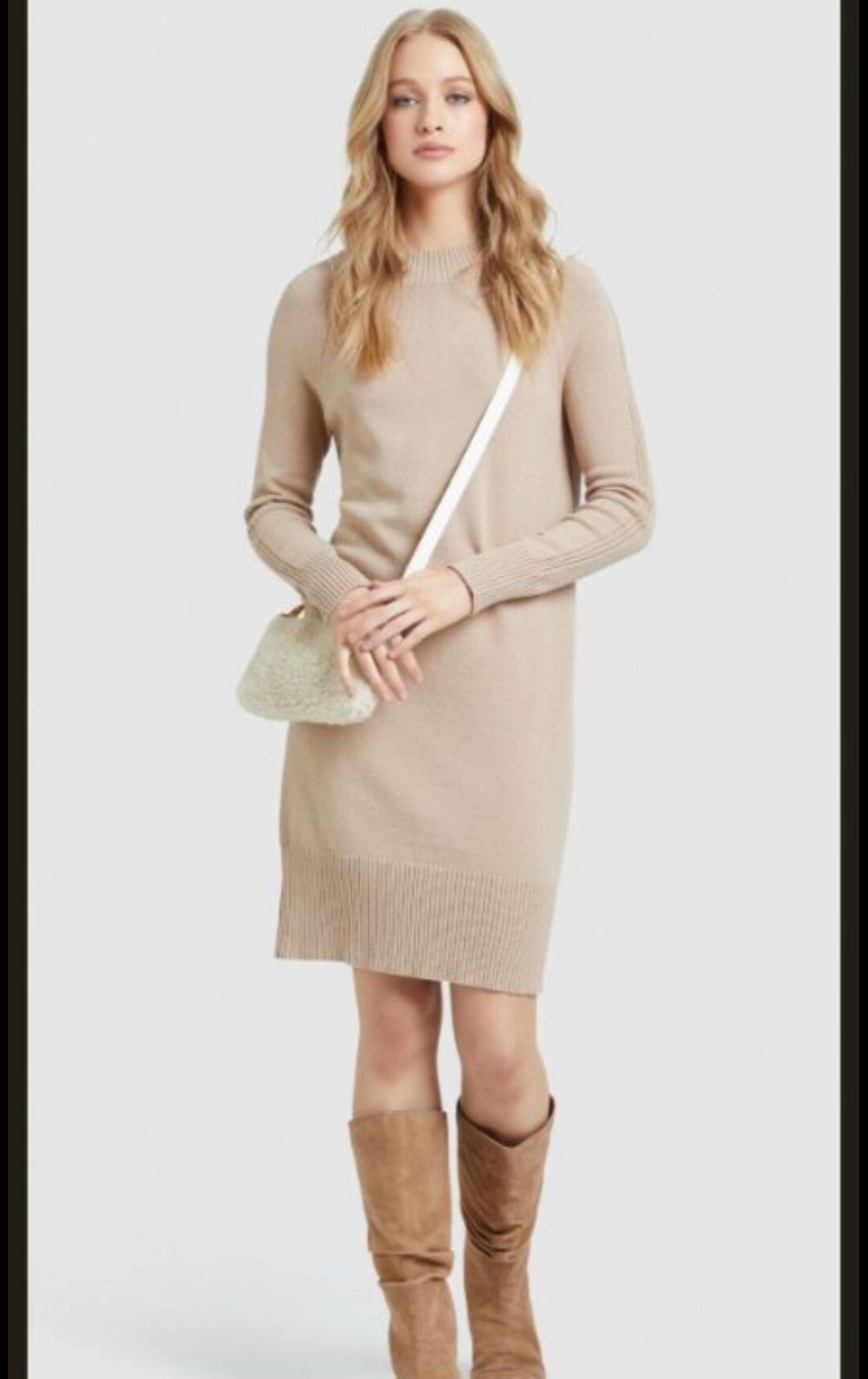 Oxford Woman Beige Knit Dress