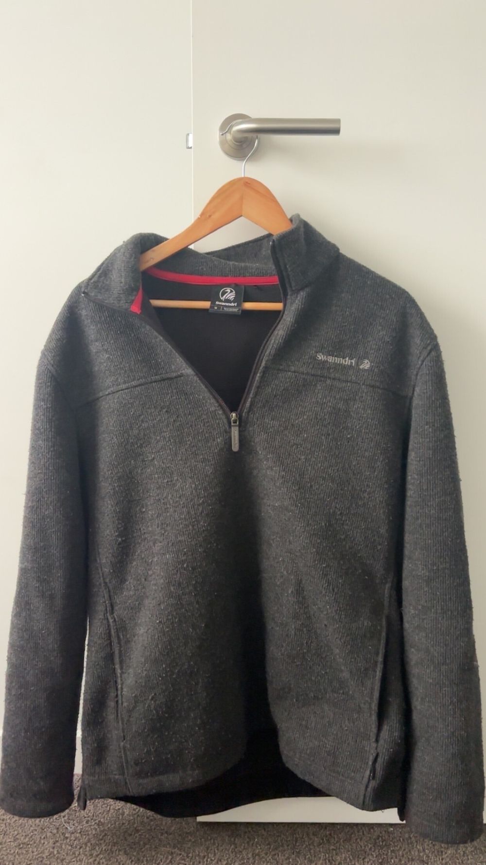 Swanndri Grey Quarter Zip Jumper