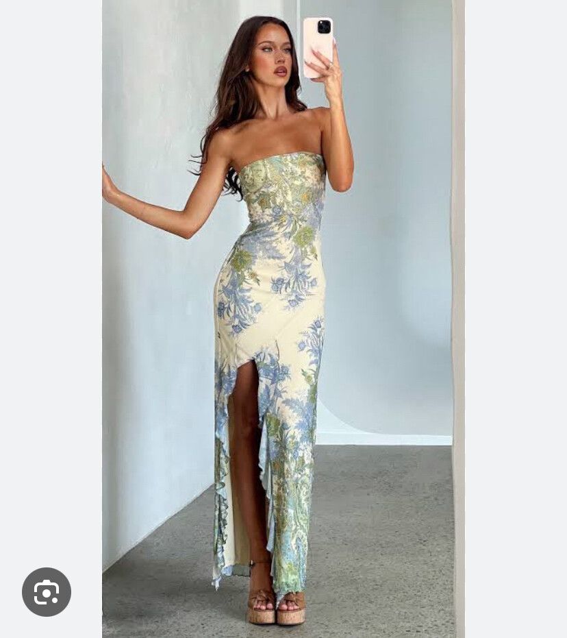 theo maxi dress it feels smooth and breathable with a subtle sheen Tiger Mist THEO MAXI DRESS