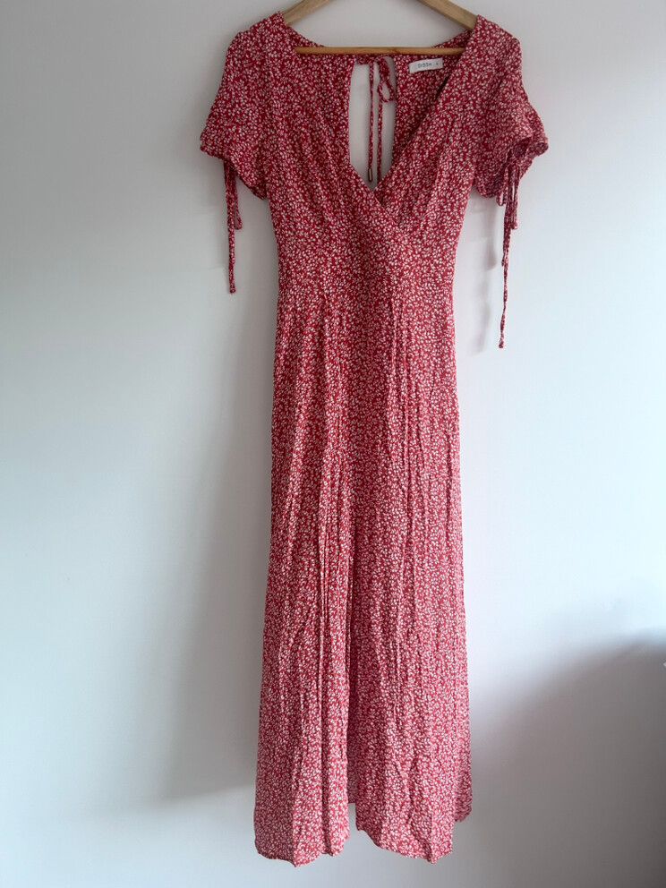 DISSH - Dissh Red Floral Maxi Dress on Designer Wardrobe