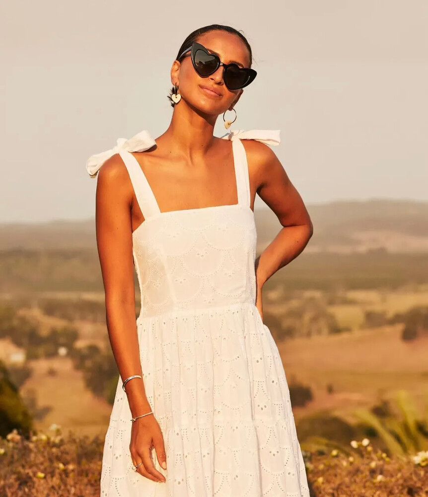 Palm Noosa Mermaid Avenue Short White Dress