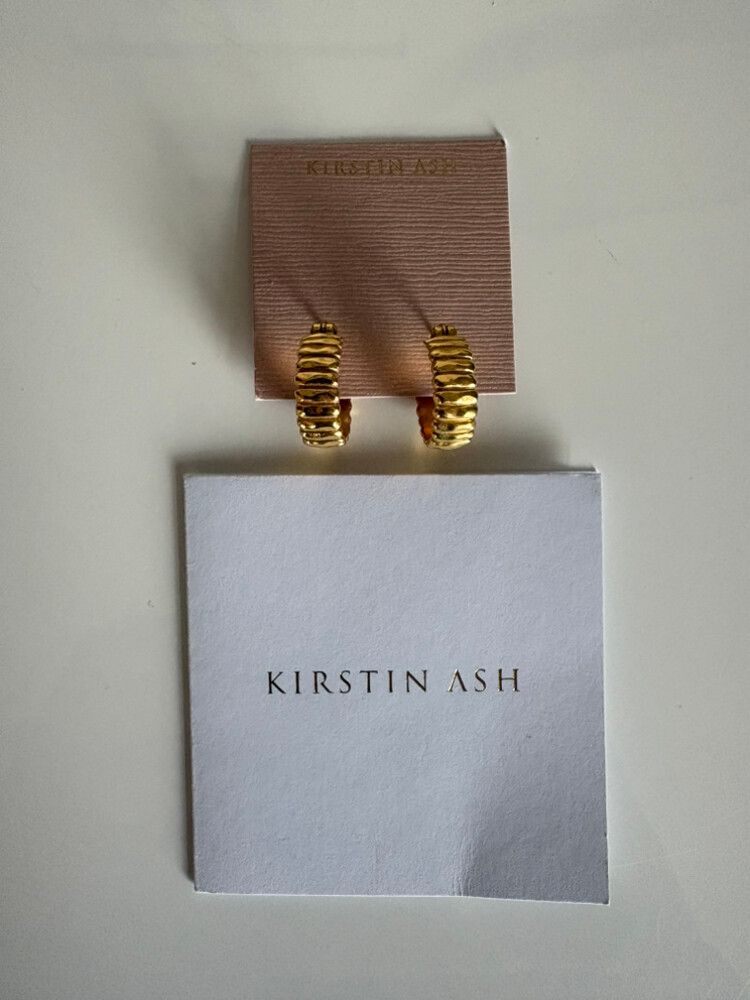 Kirstin Ash 18k gold plated Cisco Hoops - BNWT - RRP $219AU