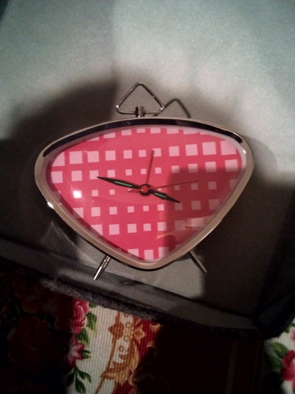 Retro looking clock with alarm.
