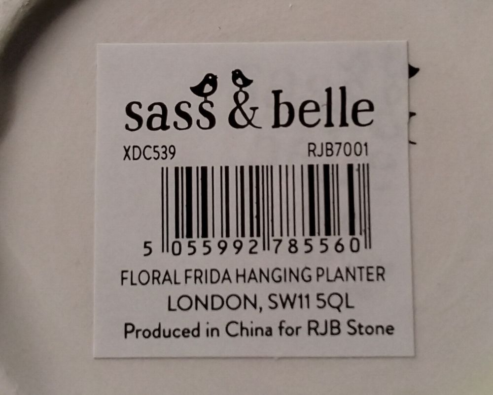 Sass & Belle Floral Frida Hanging Planter