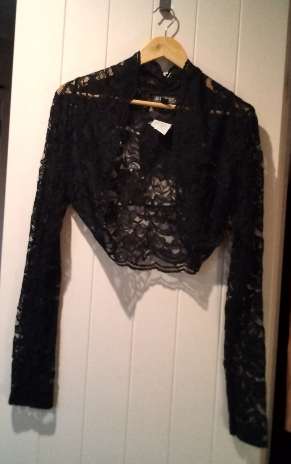 Jellicoe Black Lace Bolero Size M