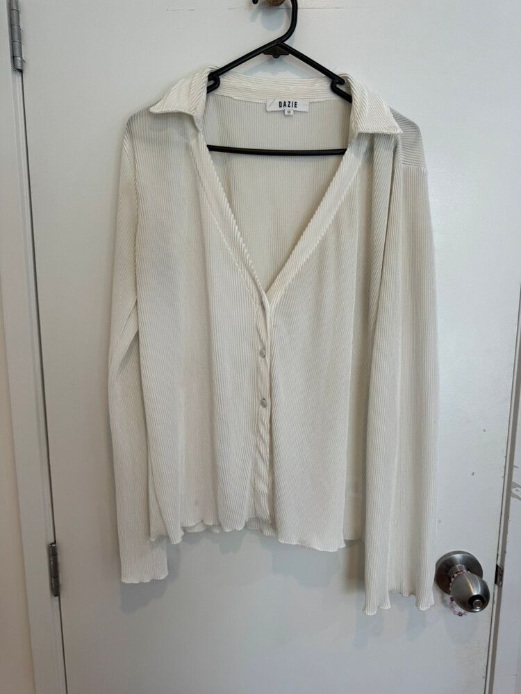 White Long Sleeve Top