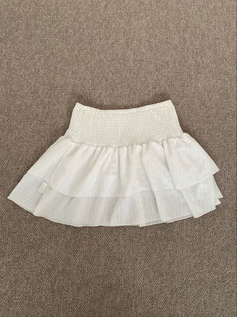 White Flowy Skirt Petite Small