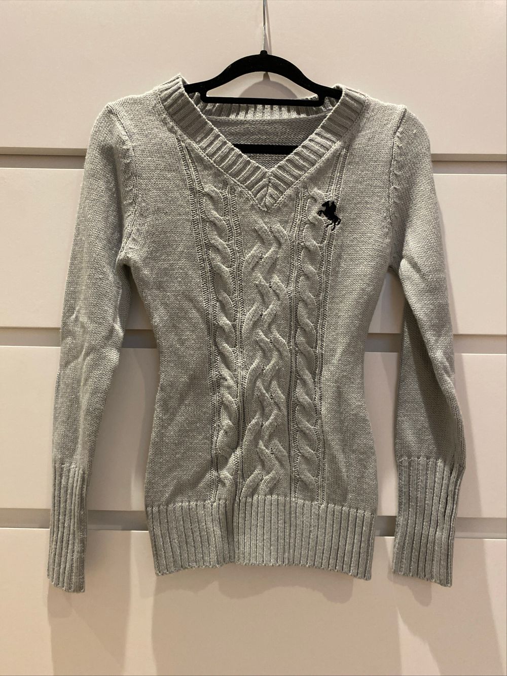 Grey Cable Knit Jumper