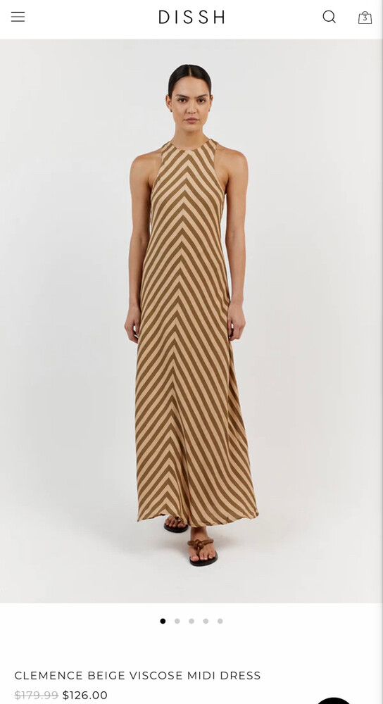 dissh beige dress Dissh Reign Sleeved Knit Midi Dress Beige