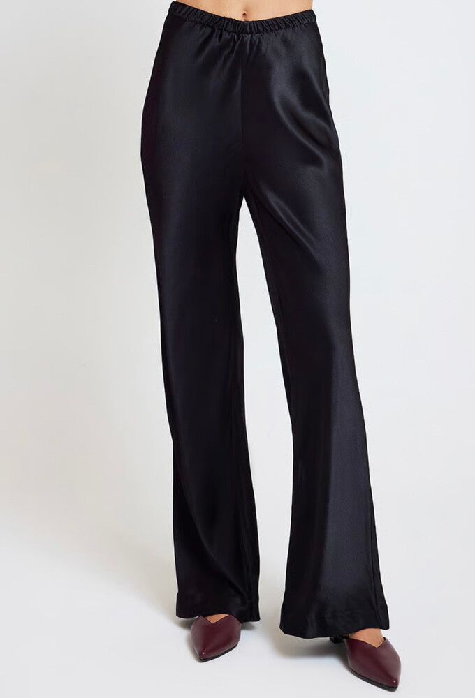 Ode Kele black satin pants