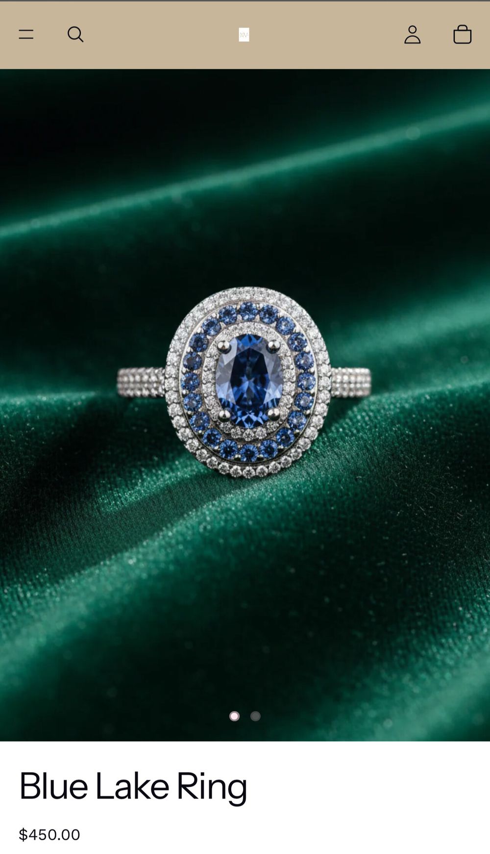 luxe + love Blue Lake Ring