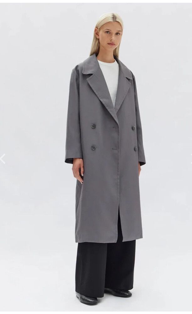ASSEMBLY KIRBY TWILL TRENCH DARK ASH