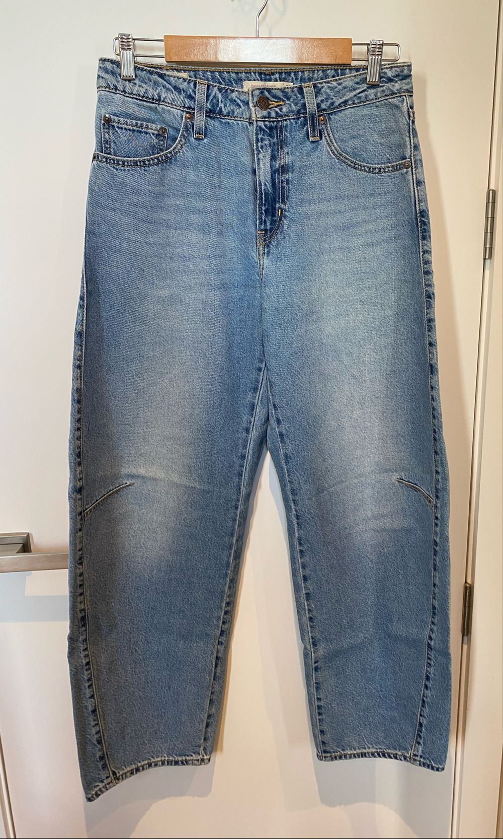 Levi's Blue Baggy Dad Barrel Jeans